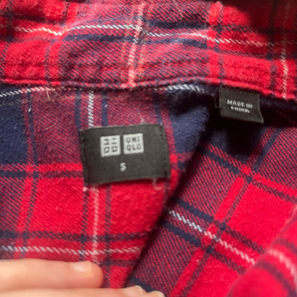 UNIQLO Red and Blue Checkered Shirt